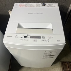 ◆2017年製　TOSHIBA 全自動洗濯機　4.5kg AW-...