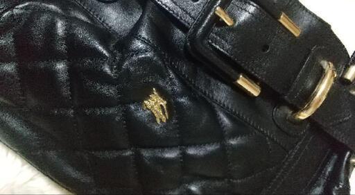 バーバリー プローサム BURBERRY 本物 キルティング レザー ブラック