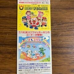 【ネット決済・配送可】軽井沢　おもちゃ王国　　無料入場券　6枚