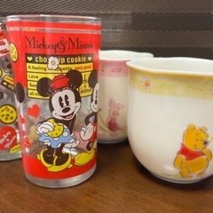 クマのプーさんピグレットマグカップ、ミッキーミニーグラス