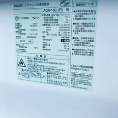 ✨2018年製✨1830番 AQUA✨ノンフロン冷凍冷蔵庫✨AQR-16G(R)‼️