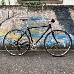 マットブラックなクロスバイク❗️整備済み！