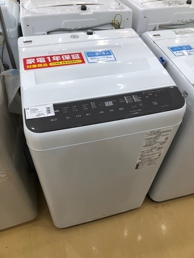 Panasonic 全自動洗濯機　6.0kg 2021年製