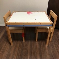 【0円　8/10まで】IKEA キッズテーブルセット