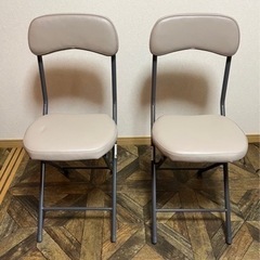 ニトリ　折りたたみ椅子２脚　未使用品