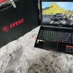 【ネット決済・配送可】【値下げしました】MSI ゲーミングノート...