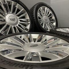 【BS DM-V3 P285/45R22】バリ溝 スタッドレス【キャデラック エスカレード プラチナム 純正ホイール 22インチ 9J6HPCD139.7+24】(VTE550MY)クレジットカード QRコード決済可能 25年製 日本製 285/45R22 110T ブリヂストン BLIZZAK DM-V3