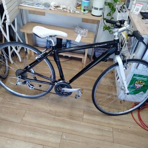 受け渡し完了しました アルミクロスバイク シェファード 24段変速  Vブレーキ仕様 整備済