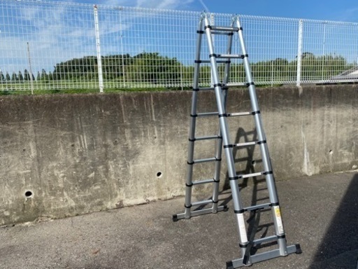 N308☆Hill Stone製☆脚立☆伸縮式はしご