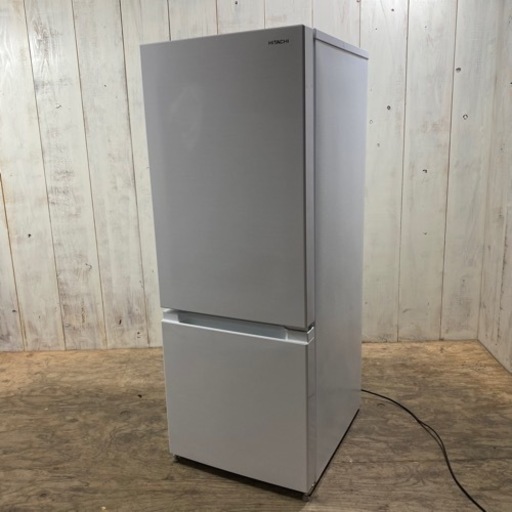 8/15 終 HITACHI ノンフロン 冷凍冷蔵庫 RL-154KA 2019年製 2ドア 154L ホワイト 冷蔵庫 日立 菊倉HG