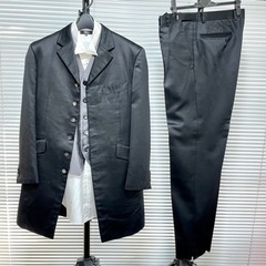 ネクタイ新品付🕺PERLA Sサイズ タキシード フルセット ブラック