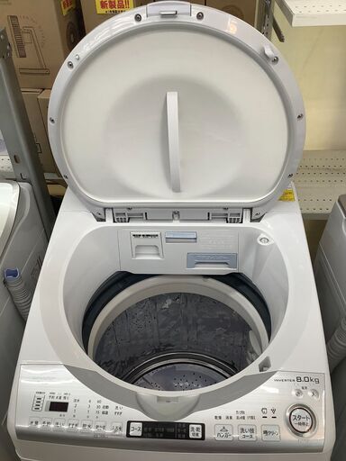SHARP/シャープ 洗濯乾燥機 洗濯8kg/乾燥4.5kg ES-TX80-W 2019年製
