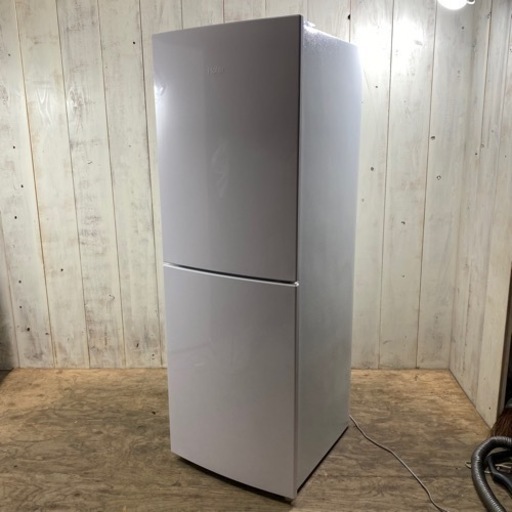 10/6 終 高年式】2021年製 Haier ノンフロン 冷凍冷蔵庫 JR-NF218B 2ドア 218L 説明書付き ホワイト 冷蔵庫 ハイアール 菊倉KK