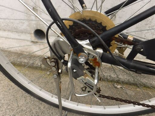 6段変速&LEDオートライト シティサイクル ママチャリ 中古自転車 442