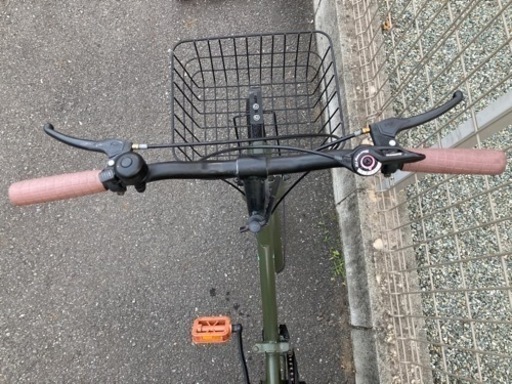 (美品)THREESTONE変速折りたたみ自転車(緑) 美品)THREESTONE変速折りたたみ自転車(緑)