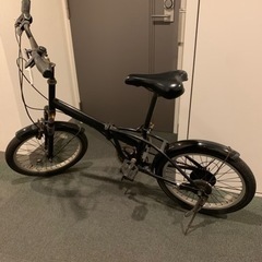 引取り先決まりました。BMXタイプ　折り畳み自転車　ブラック　極...