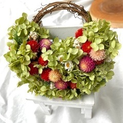 アナベル紫陽花リース