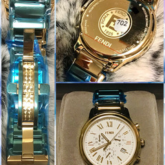 新品ですが電池切れで超激安！魅力的な文字盤…入手困難！フェンディ 腕時計新品¥20万円／クラシコが似合う大人になりたい…#モテ女子#クロノグラフ 新品ですが電池切れで超激安！魅力的な文字盤…入手困難！フェンディ