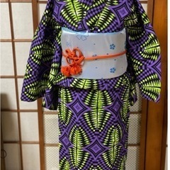 アフリカ布の浴衣