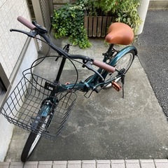 折りたたみ自転車 20インチ モスグリーン　シマノ 6段変速  ...