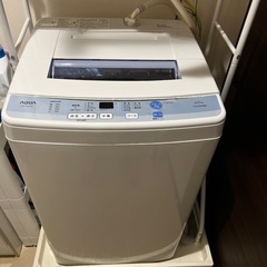 AQUA 洗濯機　6kg 2016年製造　AQW-S60D(W)