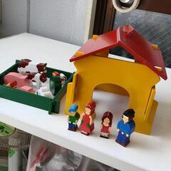 0715-141 知育玩具 木製 おもちゃ 家と牧場