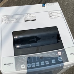 【RKGSE-804】特価！ハイセンス/Hisense/5.5kg洗濯機/HW-T55C/中古/2020年製/当社より近隣無料配達OK！
