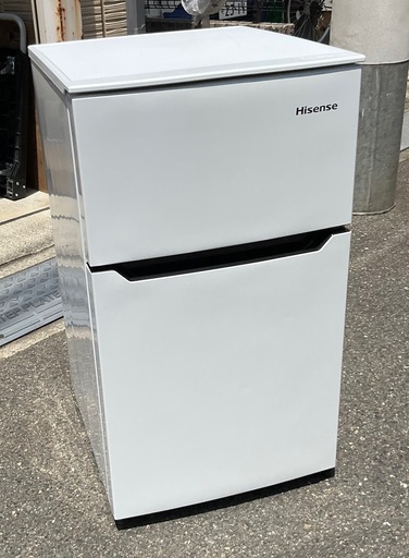 【RKGRE-950】特価！ハイセンス/Hisense/93L 冷凍冷蔵庫/HR-B95A/中古品/2019年製/当社より近隣無料配達！