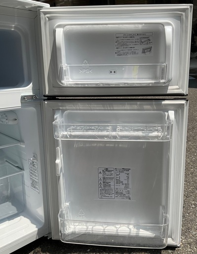 【RKGRE-950】特価！ハイセンス/Hisense/93L 冷凍冷蔵庫/HR-B95A/中古品/2019年製/当社より近隣無料配達！