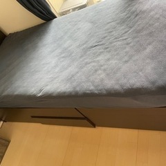 ニトリ　収納　シングルベッド