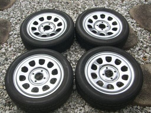 超美品 デイトナ 165/55R14 バリ山4本セット