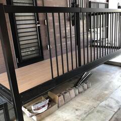 一階用 テラス ステップ付 三協アルミ（商品名？ スーパーエリーバ kc）