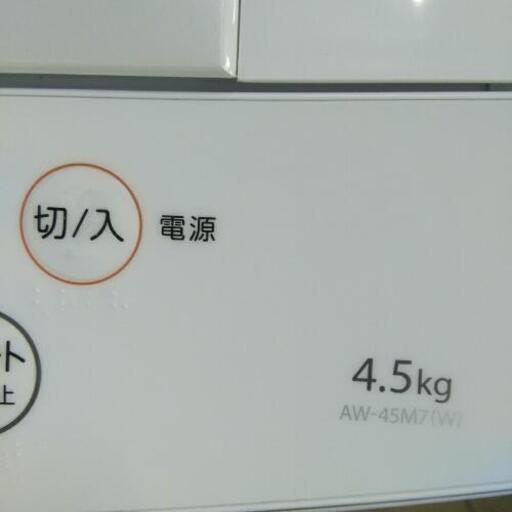 洗濯機 TOSHIBA 東芝 AW-45M7 4.5kg 2020年製