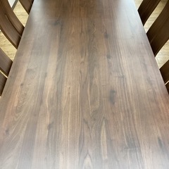 KG-104【新入荷　アウトレット】ダイニング9点セット　ブラウン