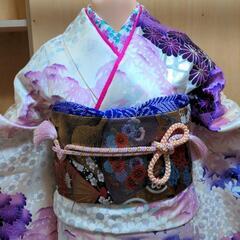 振り袖⑧、長襦袢、袋帯、小物セット