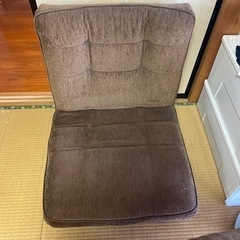 厚みのある座椅子（中古③）ブラウン