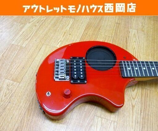 フェルナンデス FERNANDES ZO-3 RED 赤 アンプ内蔵ギター エレキギター トラベルギター ソフトケース付き 西岡店
