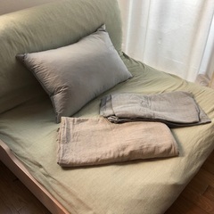 ソファーベッド マットレスカバー・ベッドパット・枕付
