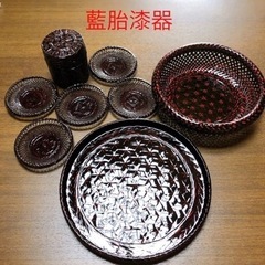 【お取引終了】らんたい漆器セット(山中漆器)