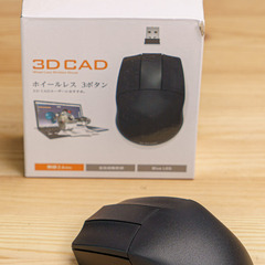エレコム製　3DCAD用無線3ボタンマウス【新品】