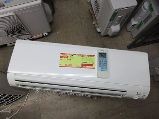 K03431　三菱　 中古エアコン　主に10畳用　冷房能力　2.8KW ／ 暖房能力　3.2KW