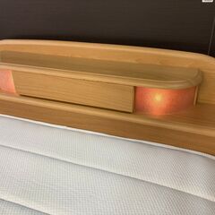愛品館市原店】ニトリ（NITORI）セミダブルベッド（引き出し・照明付）