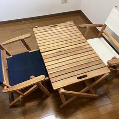 折り畳み式テーブル 椅子 セット