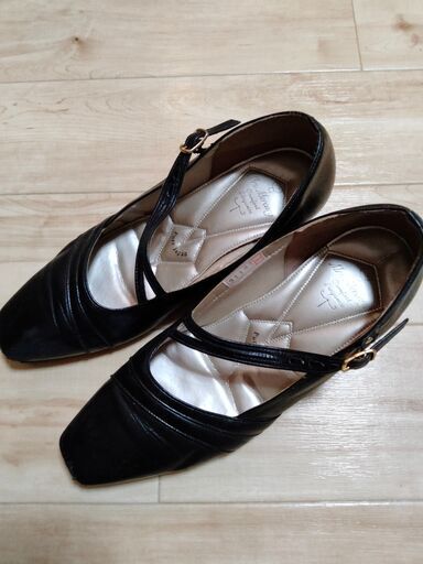中古 フォーマルシューズ黒レディース24cm みゆき 多磨霊園の靴の中古あげます 譲ります ジモティーで不用品の処分