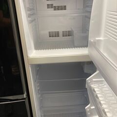 ☆中古￥11,800！【会員価格￥11,800】無印良品　140㍑2ドア冷蔵庫　家電　2018年製　AMJ-14D-3型　幅48cmｘ奥行56cmｘ高さ120cm　【BG176】