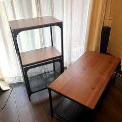 【ネット決済】IKEA ローテーブル＆シェルフセット フィエルボ