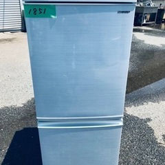 1851番 SHARP✨ノンフロン冷凍冷蔵庫✨SJ-D14E-W‼️