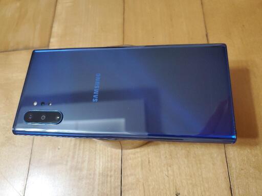 美品 Galaxy Note10+ オーラブルー256GB 海外版/30