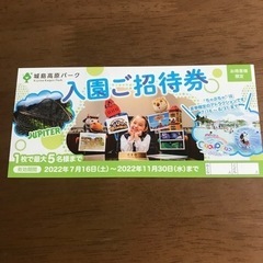 城島遊園地　入園招待券　大分県