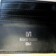 イタリア製 Raymond Valerio 本革財布二つ折り財布...